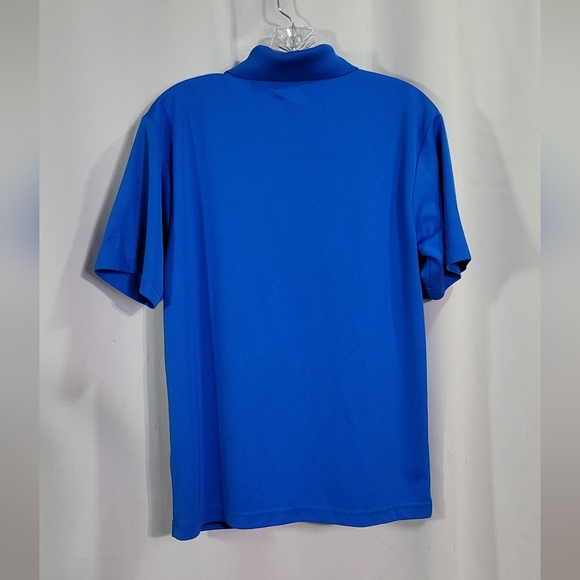 Ben Hogan Men's Royal Blue Striped Latice 3 Button Short Sleeve Polo Shirt Small - Picture 6 of 6